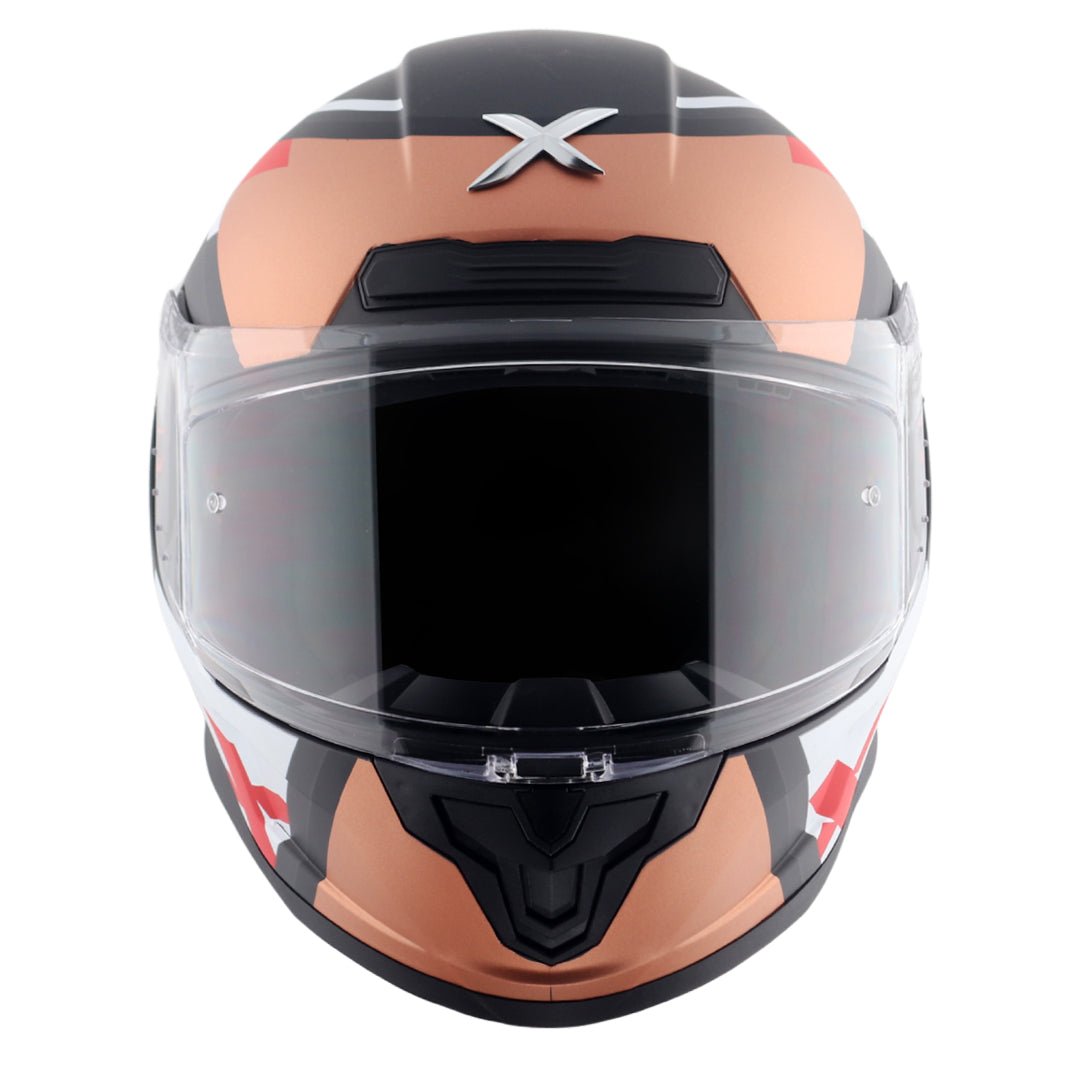 Saber X-Sport Helmet (Dull Black Orange) - Image 3