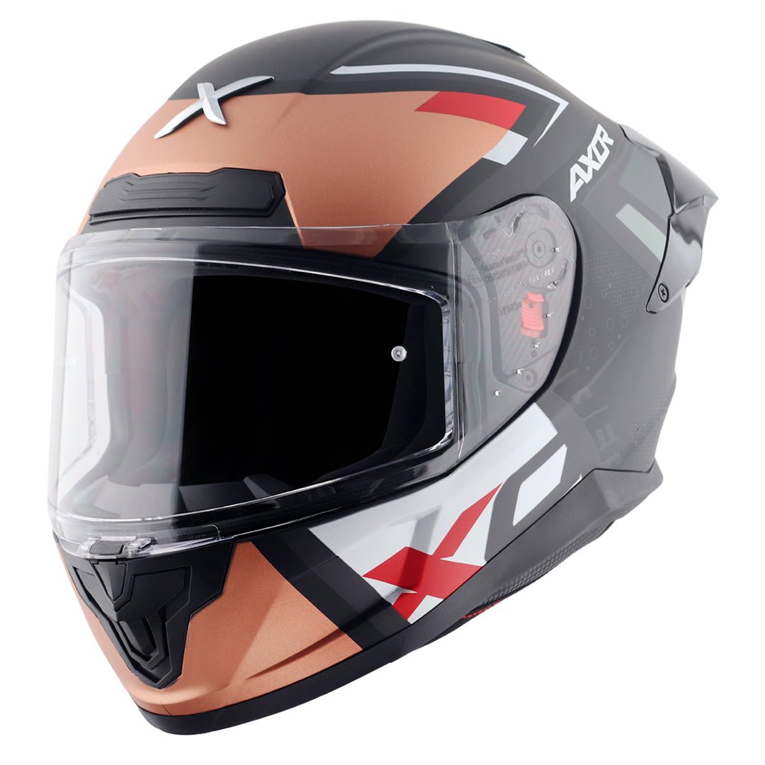 Saber X-Sport Helmet (Dull Black Orange) - Image 2