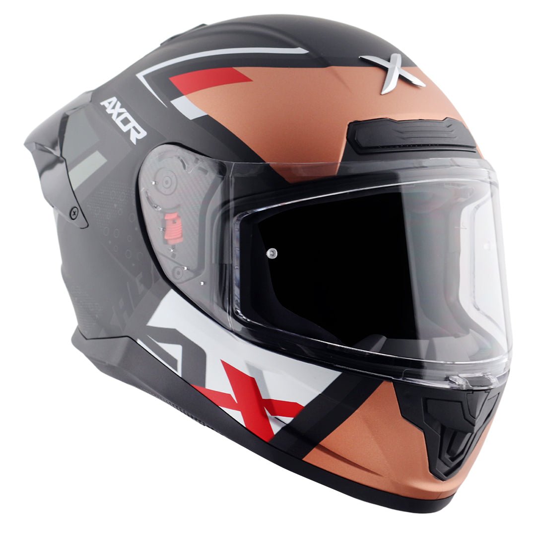 Saber X-Sport Helmet (Dull Black Orange) - Image 4