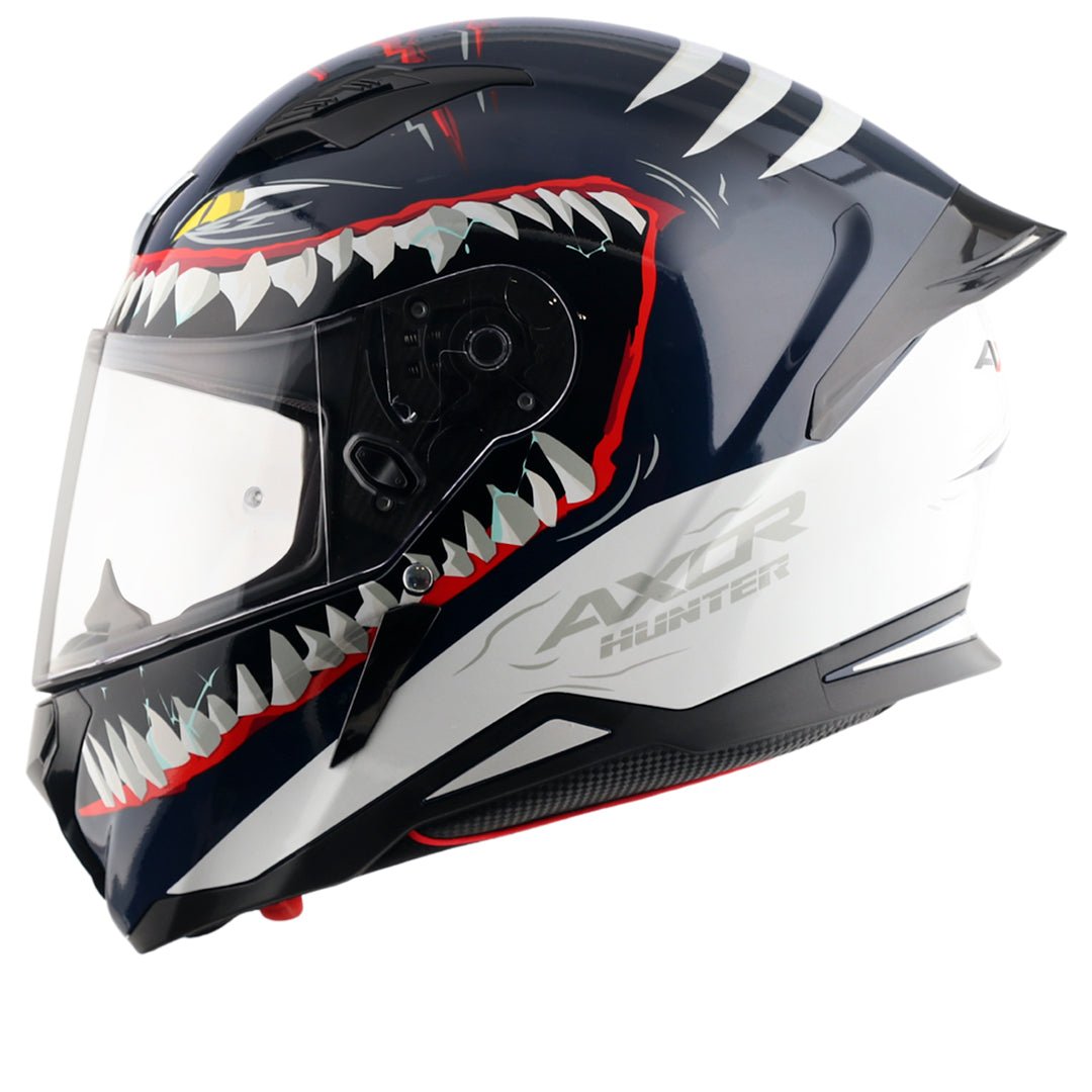 Hunter Shark Helmet (Blue White)