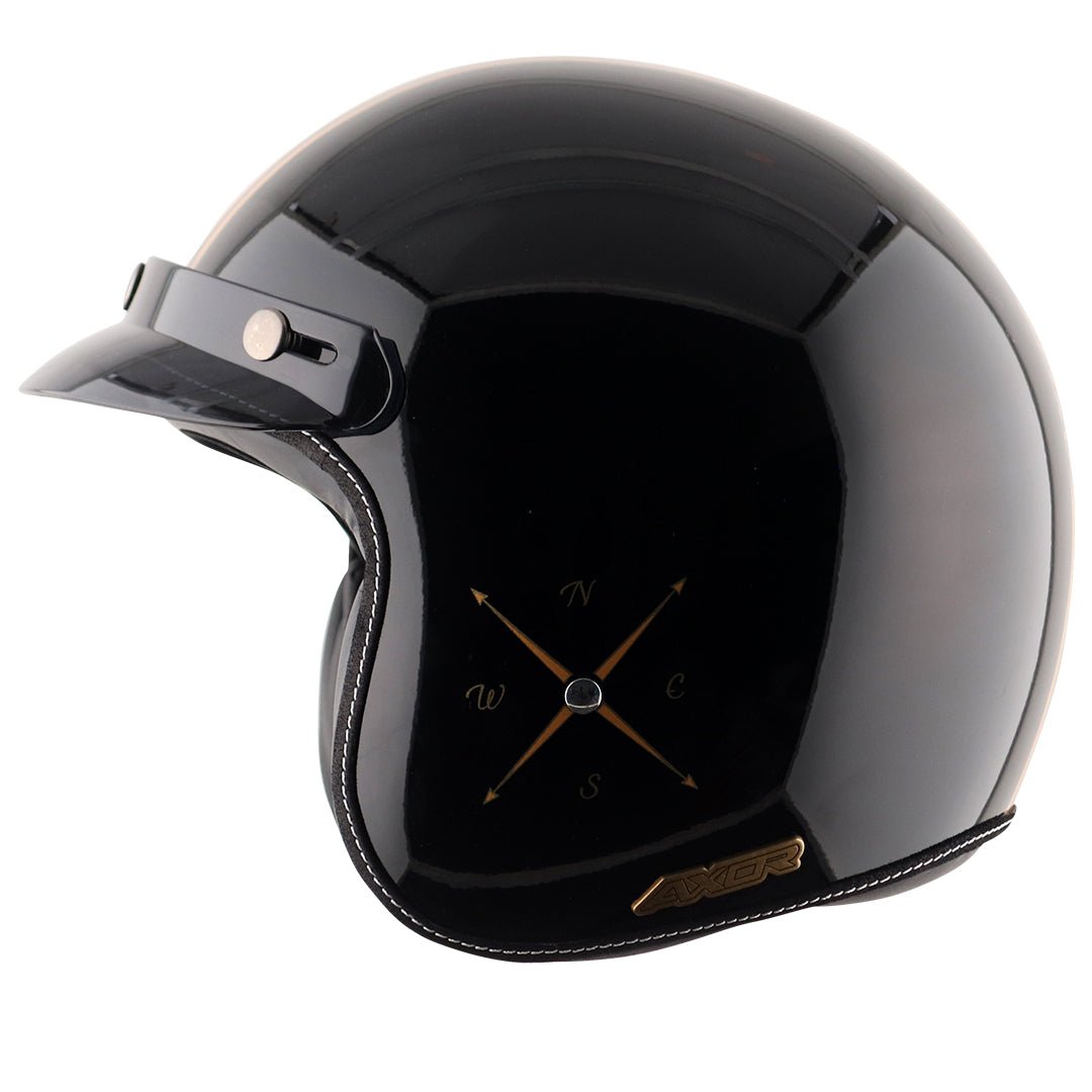 AXOR Retro Jet Euro Globe Helmet (Black) - Image 3