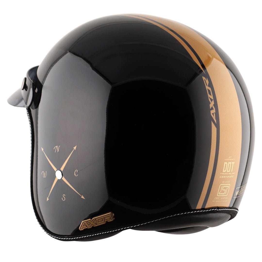 AXOR Retro Jet Euro Globe Helmet (Black) - Image 4