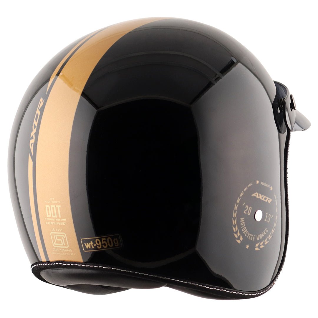 AXOR Retro Jet Euro Globe Helmet (Black) - Image 6