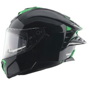 Axor Brutale Corsa Dual Spoiler Helmet (Black Green)
