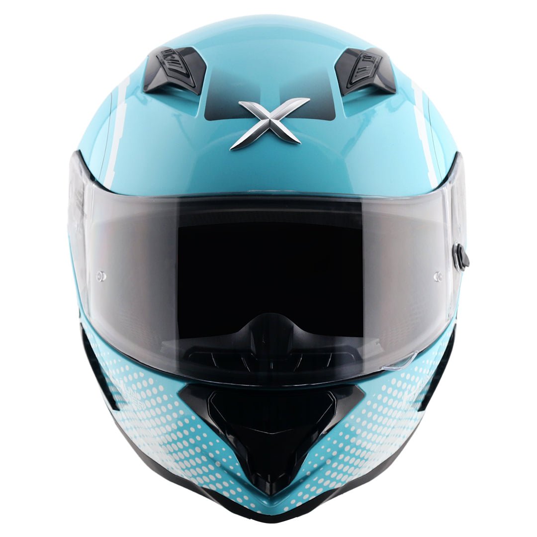 Hunter Spear Helmet (Hex Blue White) - Image 3