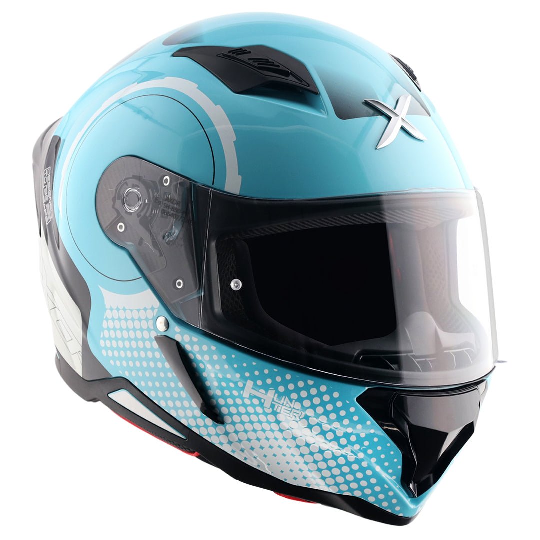 Hunter Spear Helmet (Hex Blue White) - Image 4