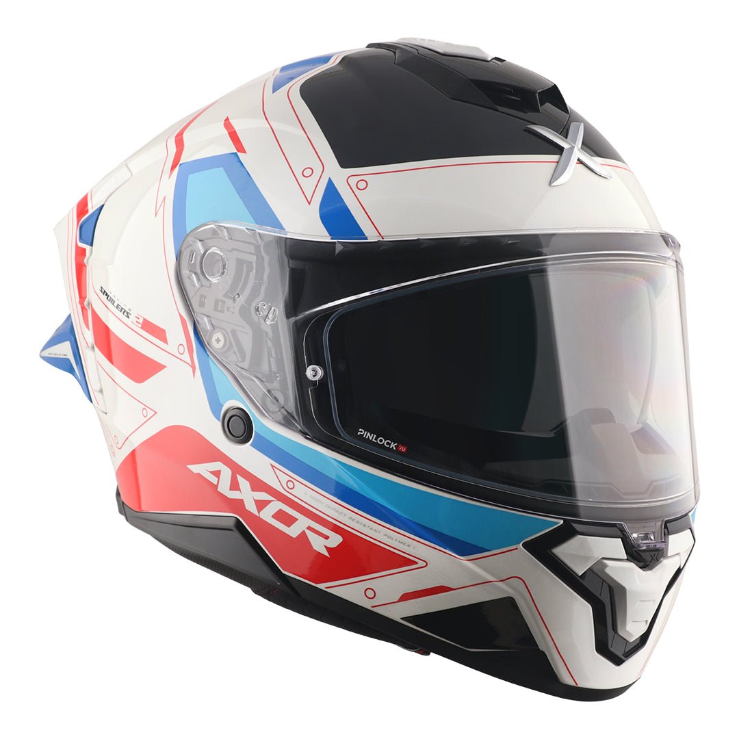 Axor Brutale Ryden Dual Spoiler Helmet (White Red) - Image 4