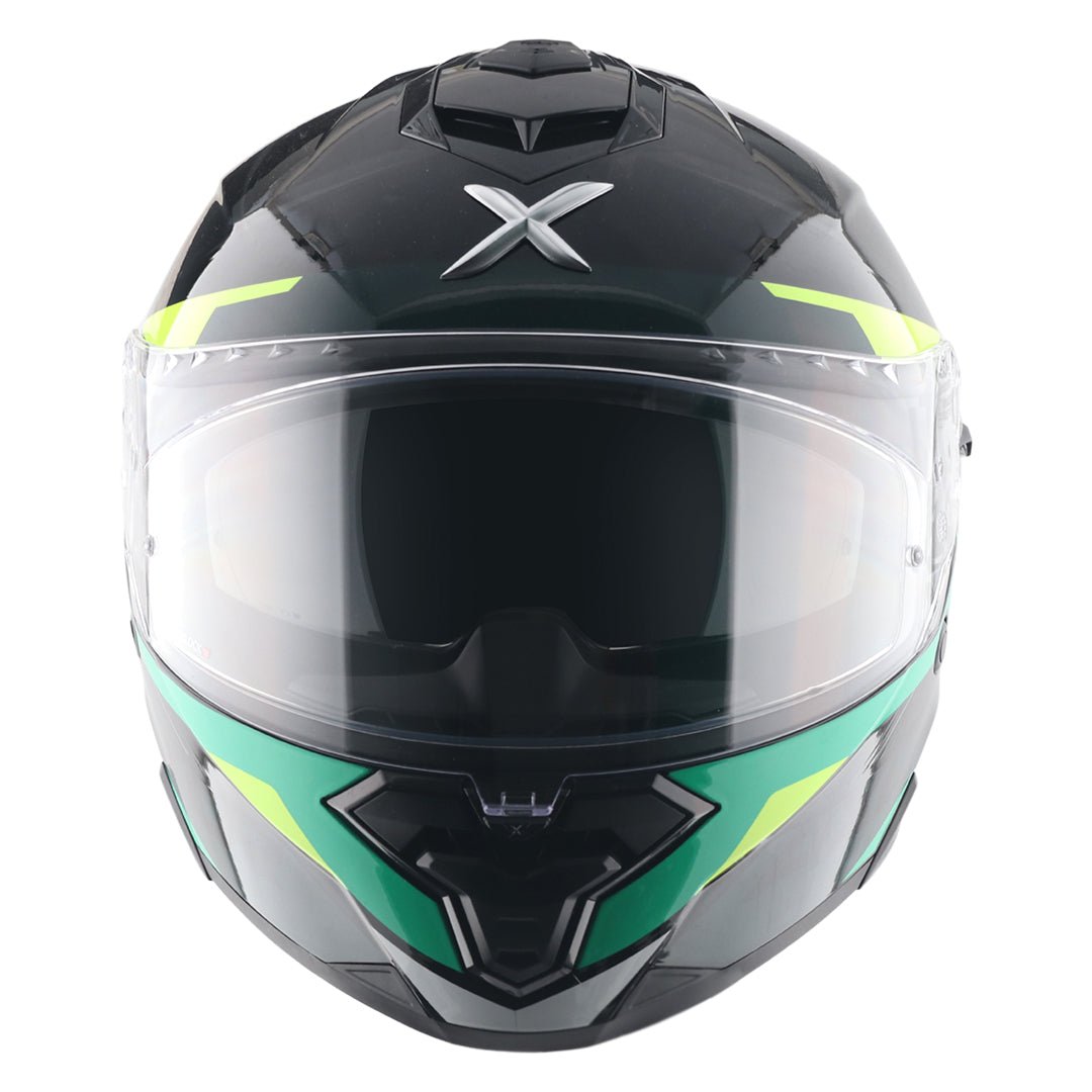 Axor Brutale Kryptic Dual Spoiler Helmet (Black Green) - Image 3