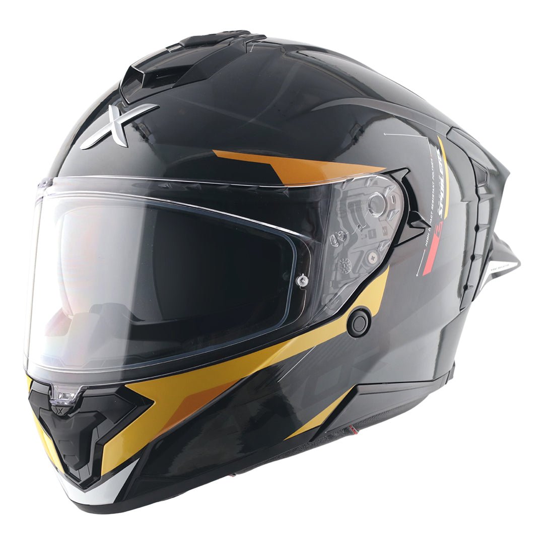 Axor Brutale Kryptic Dual Spoiler Helmet (Black Yellow) - Image 2