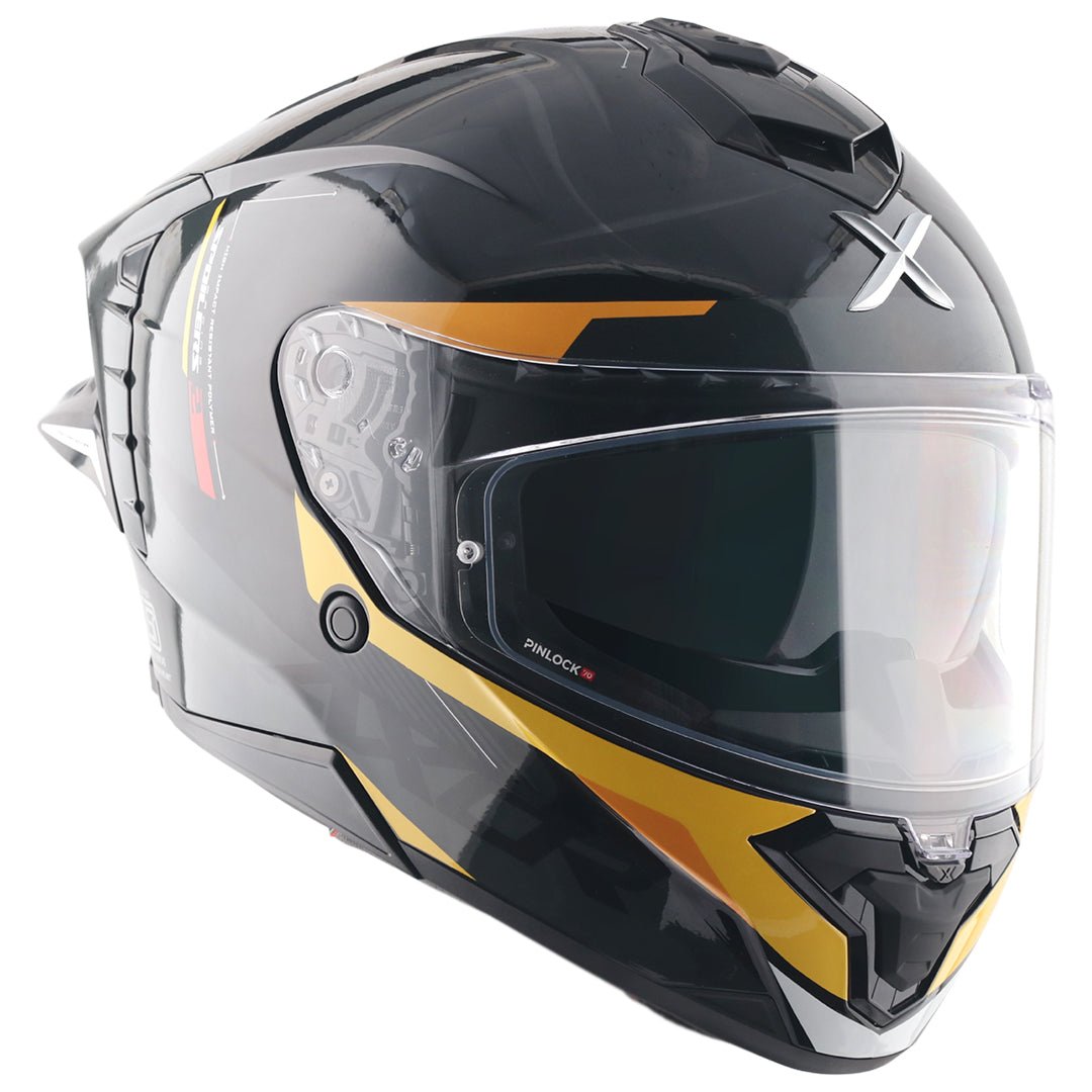 Axor Brutale Kryptic Dual Spoiler Helmet (Black Yellow) - Image 4