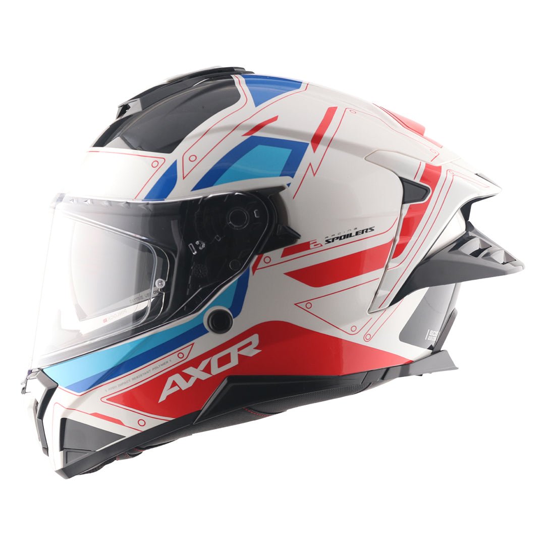 Axor Brutale Ryden Dual Spoiler Helmet (White Red)