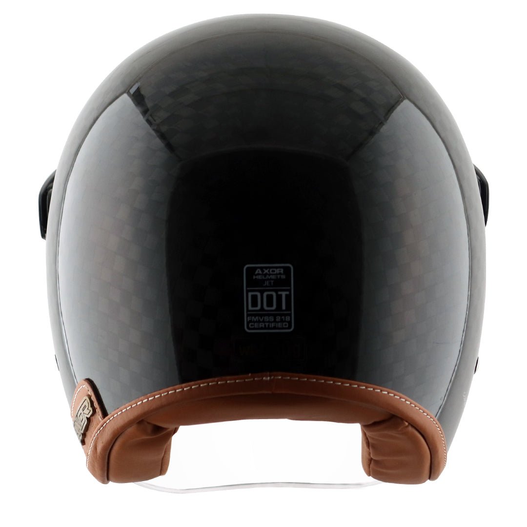 Axor Jet Carbon Big Checks helmet with bubble visor (Black) - Image 6
