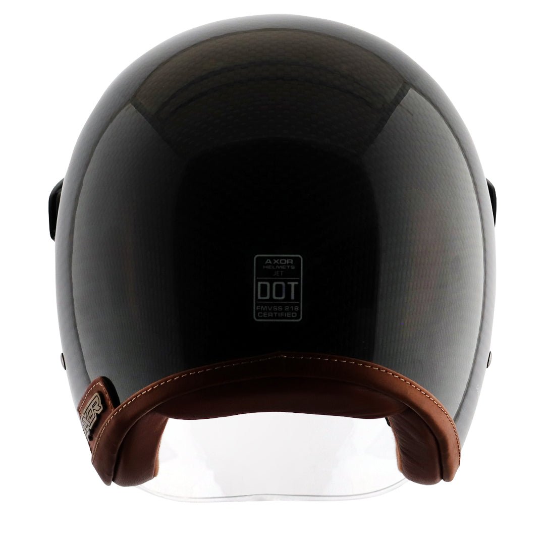 Axor Jet Carbon Small Checks helmet with Bubble Visor (Black) - Image 6