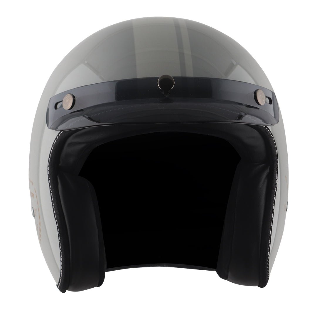 AXOR Retro Jet Euro Globe Helmet (Cool Grey) - Image 2