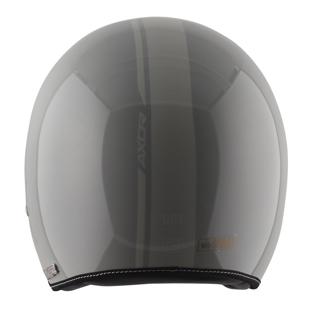 AXOR Retro Jet Euro Globe Helmet (Cool Grey) - Image 5
