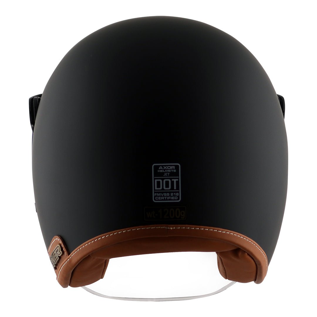Axor Retro Jet Helmet (Dull Black) - Image 5