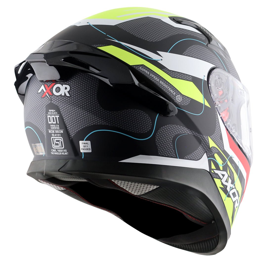 Apex Dynamo Helmet (Dull Black Neon Yellow) - Image 6