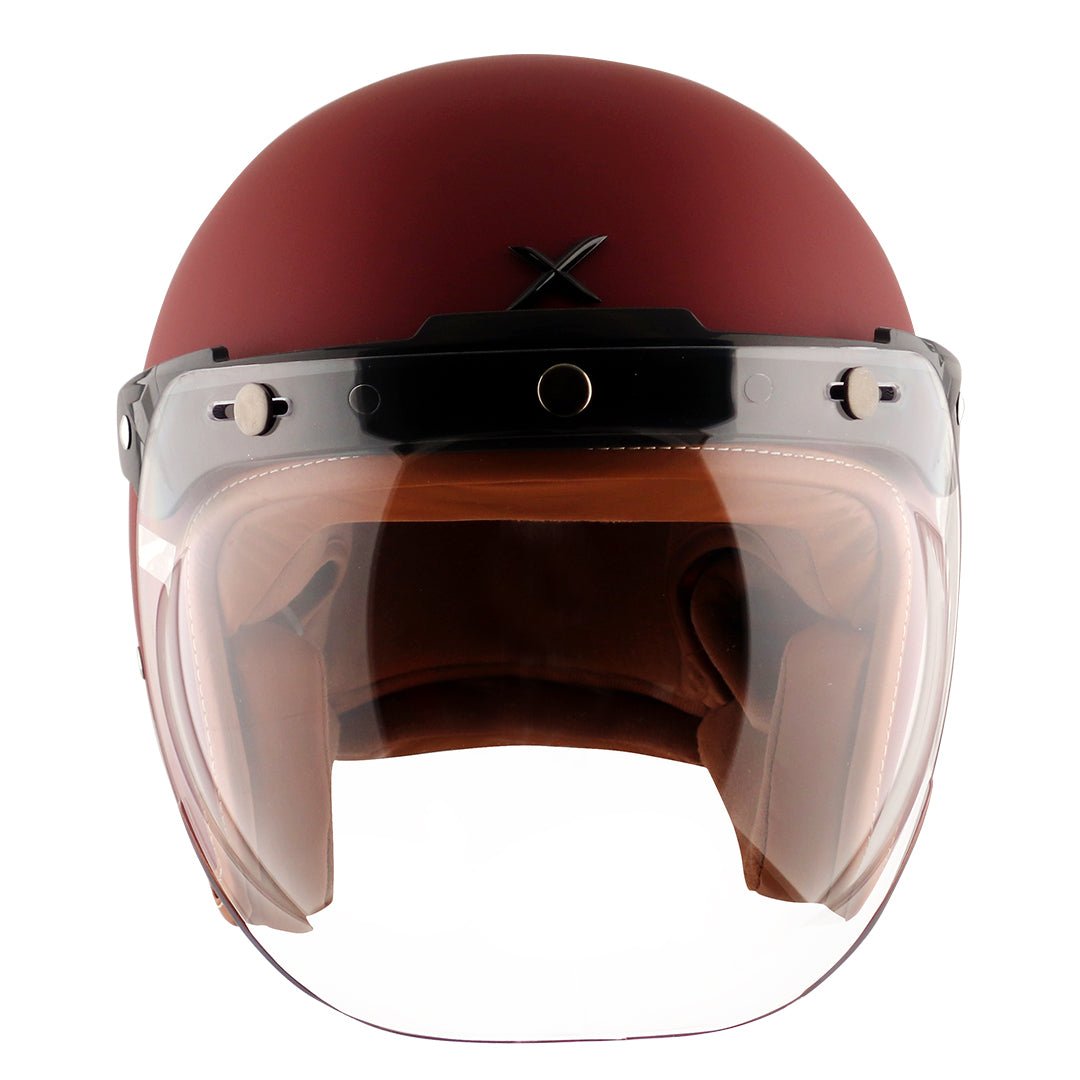 Axor Retro Jet Helmet (Dull Chestnut Red) - Image 2