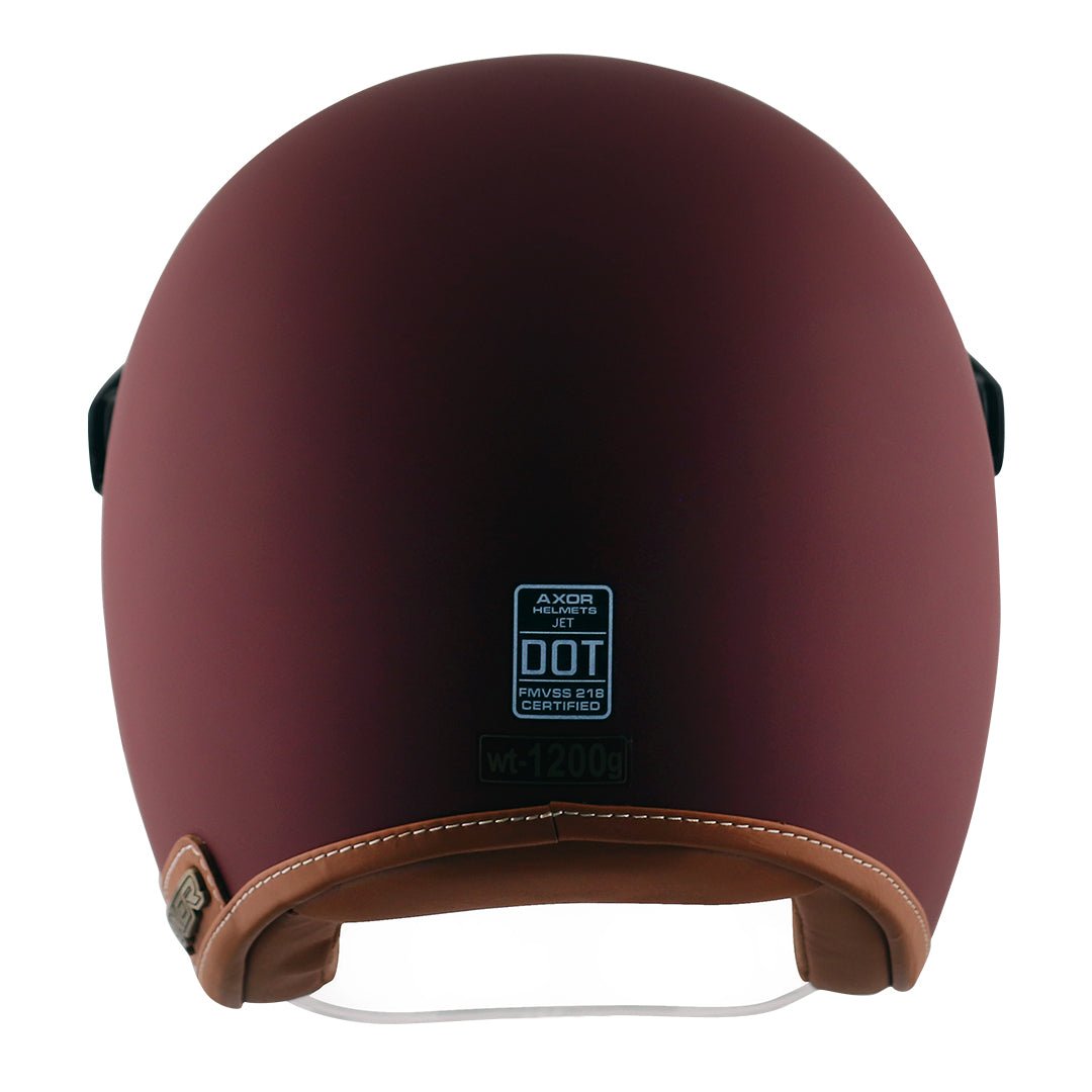 Axor Retro Jet Helmet (Dull Chestnut Red) - Image 5