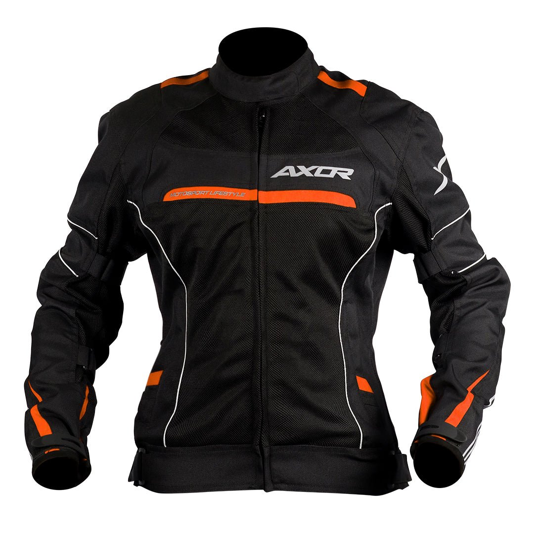 Axor Diva Women's Jacket (BLACK ORANGE) - Image 4