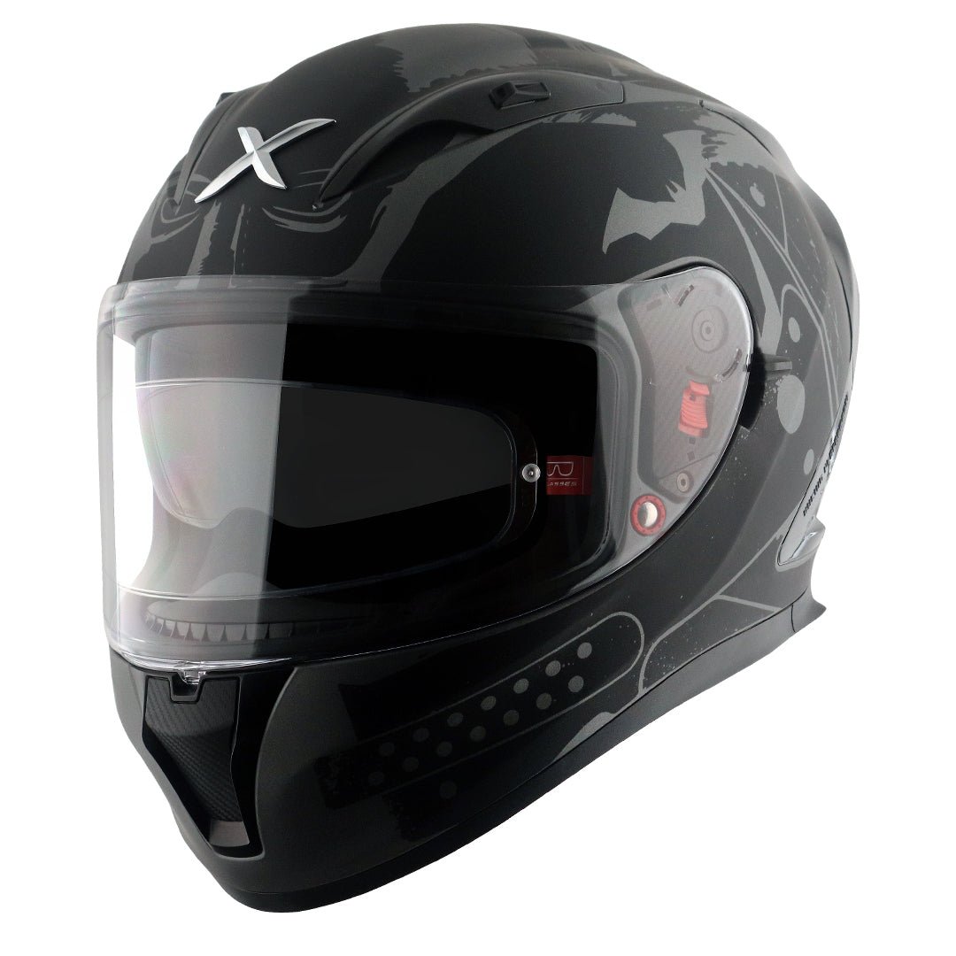 Street Dc Batman Helmet (Dull Anthracite Black) - Image 2