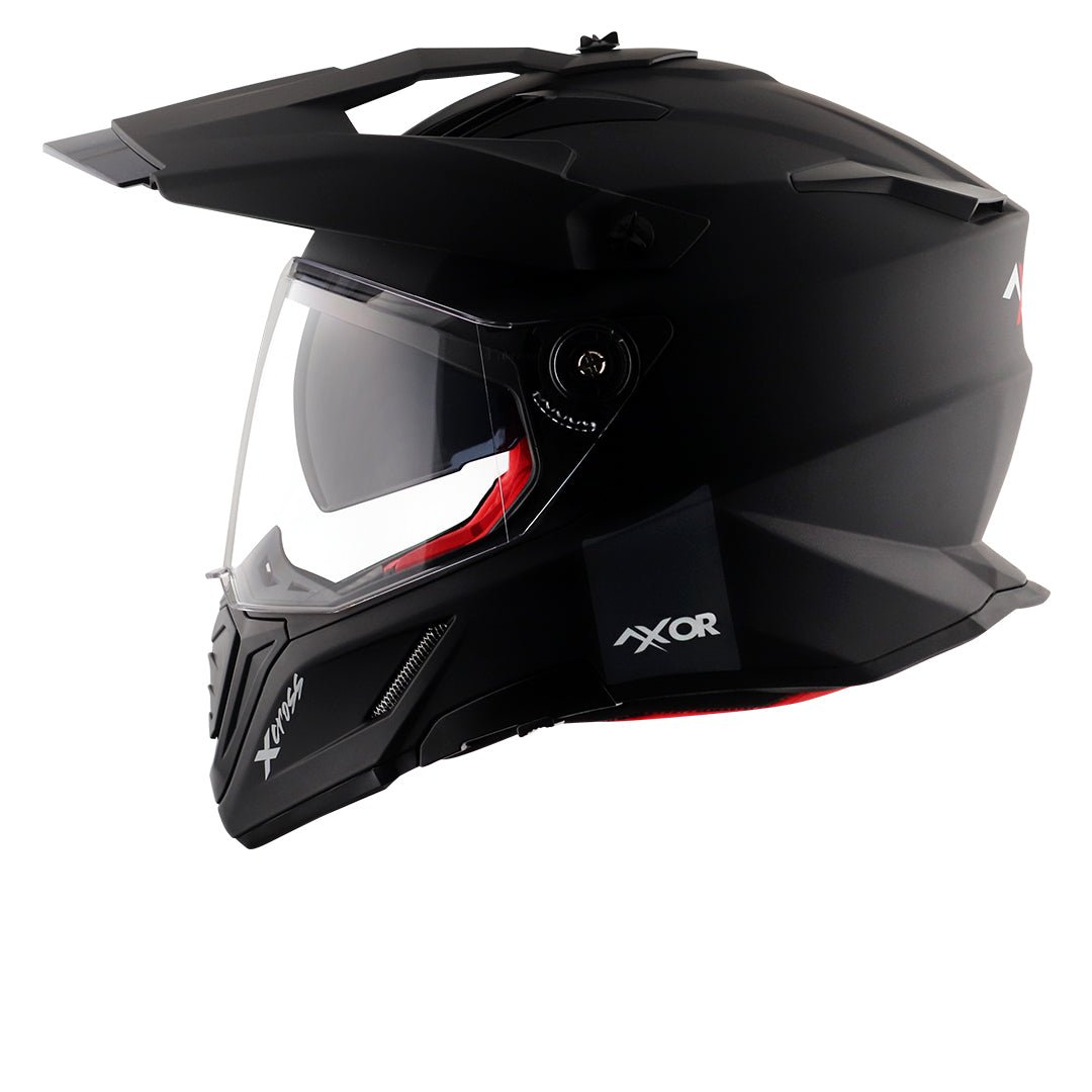 X-Cross Dual Visor Helmet (Dull Black) - Image 4