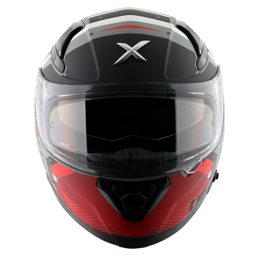 Apex Hex-2 Helmet (Dull Cool Grey Red) - Image 3