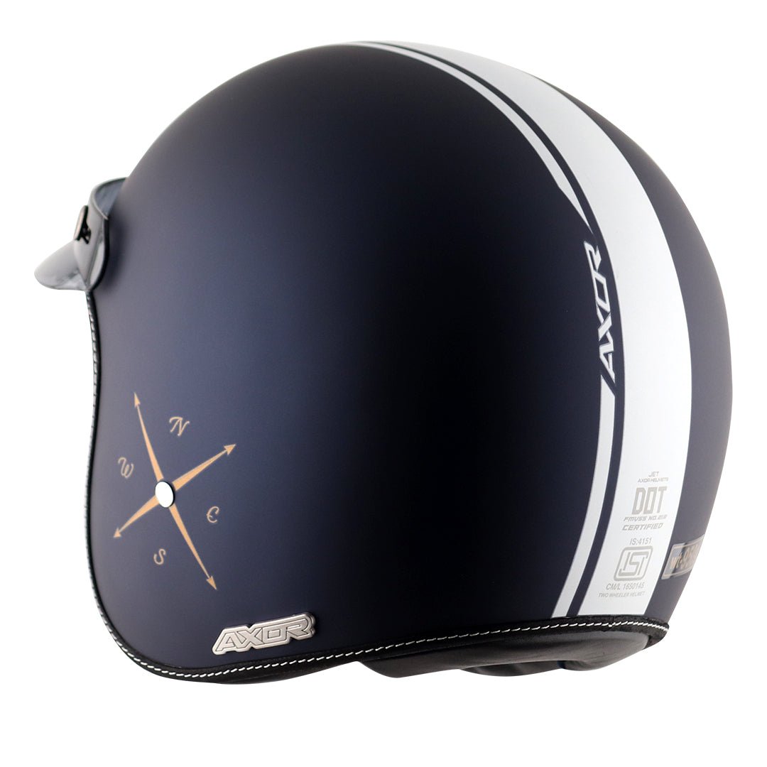 AXOR Retro Jet Euro Globe Helmet (Royal Blue) - Image 4