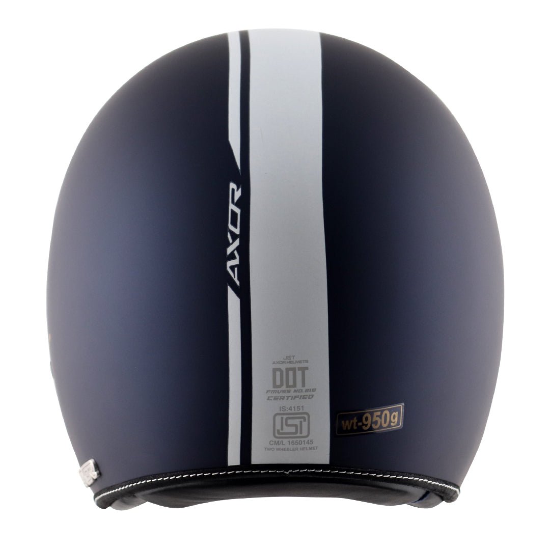 AXOR Retro Jet Euro Globe Helmet (Dull Royal Blue) - Image 5