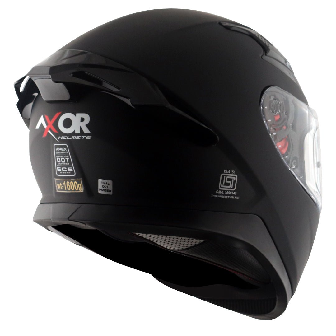 Apex Solid Color Helmet (Dull Black) - Image 6
