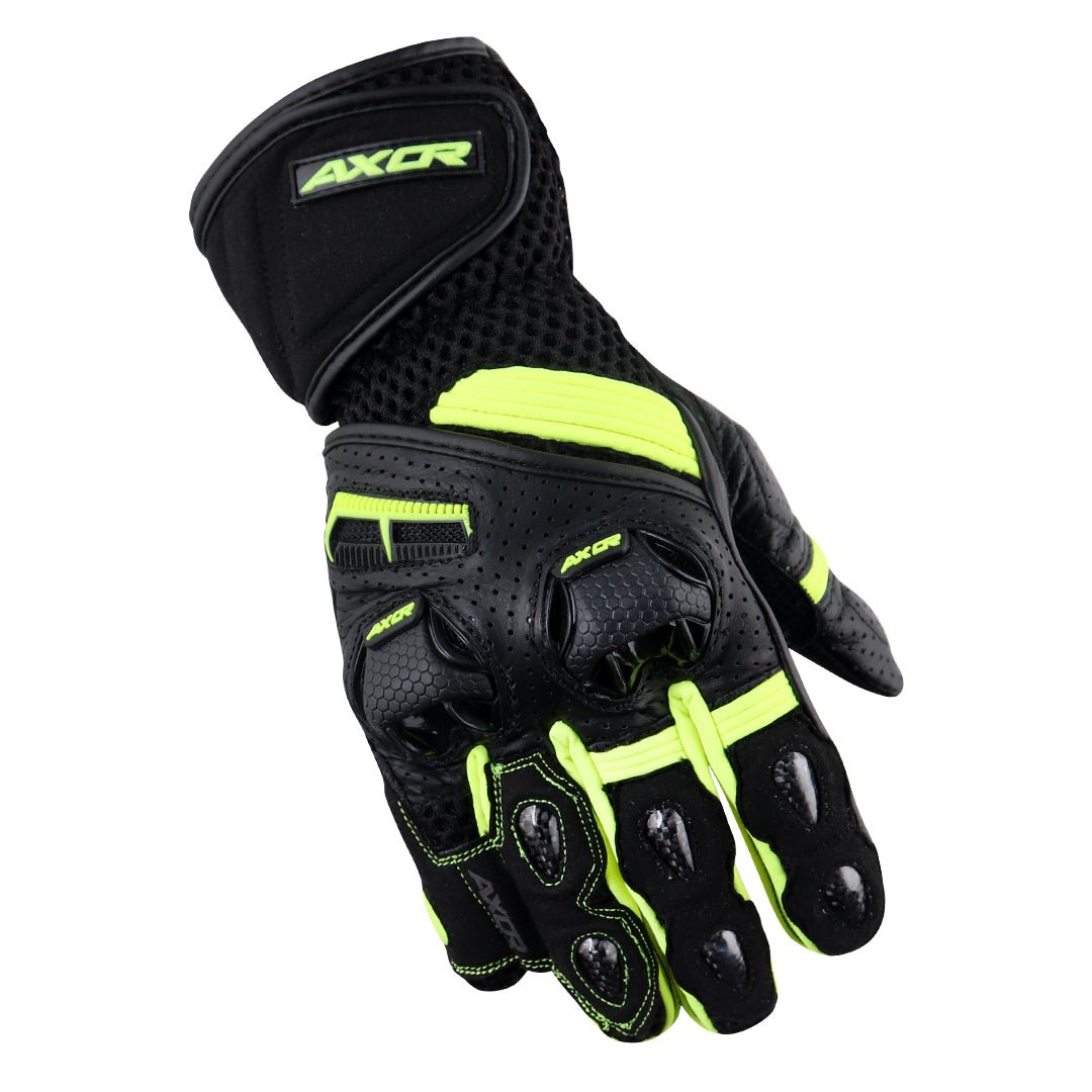 Axor Gator Riding Gloves (Black Neon Green) - Image 2