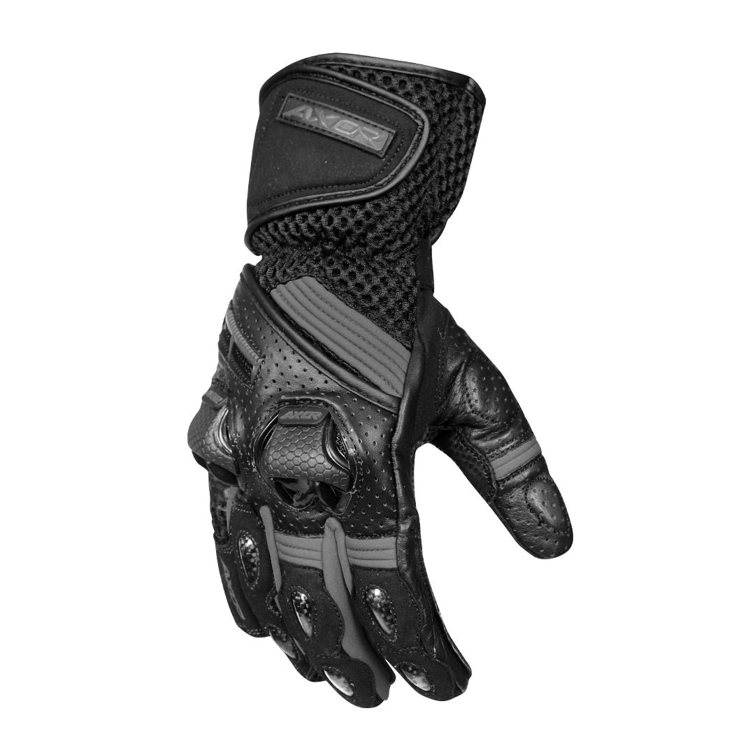 Axor Gator Riding Gloves (Black Grey) - Image 2