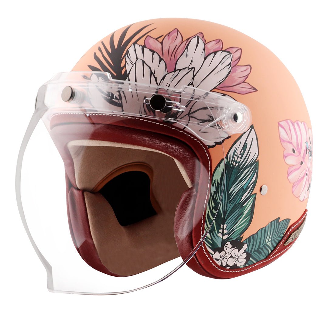 Axor Retro Jet Hawaii Women'S Helmet (Peach)
