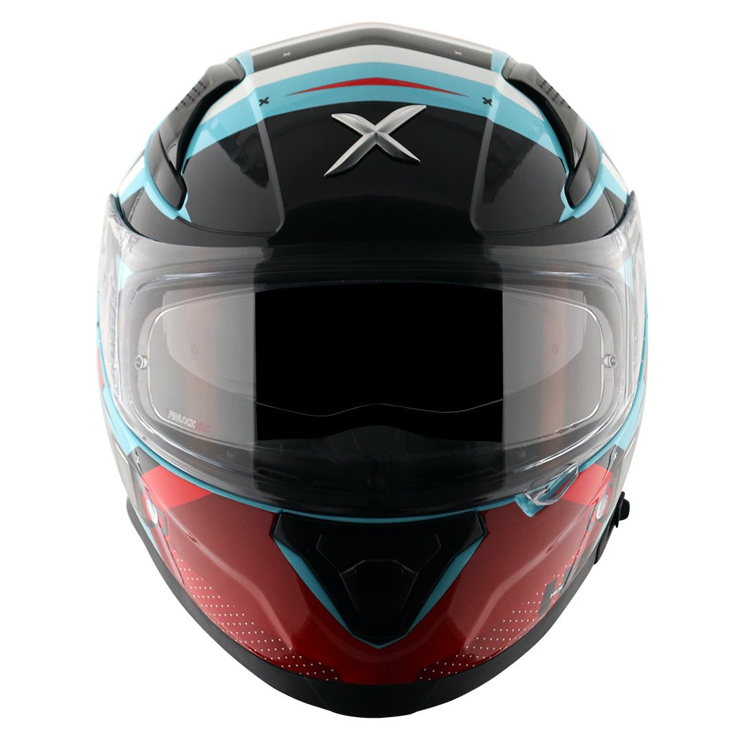 Apex Hex-2 Helmet (Hex Blue Red) - Image 3