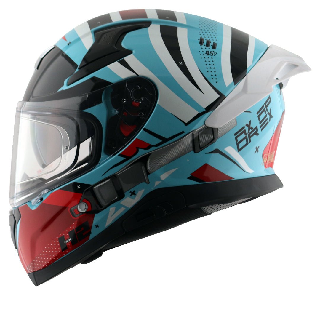 Apex Hex-2 Helmet (Hex Blue Red)