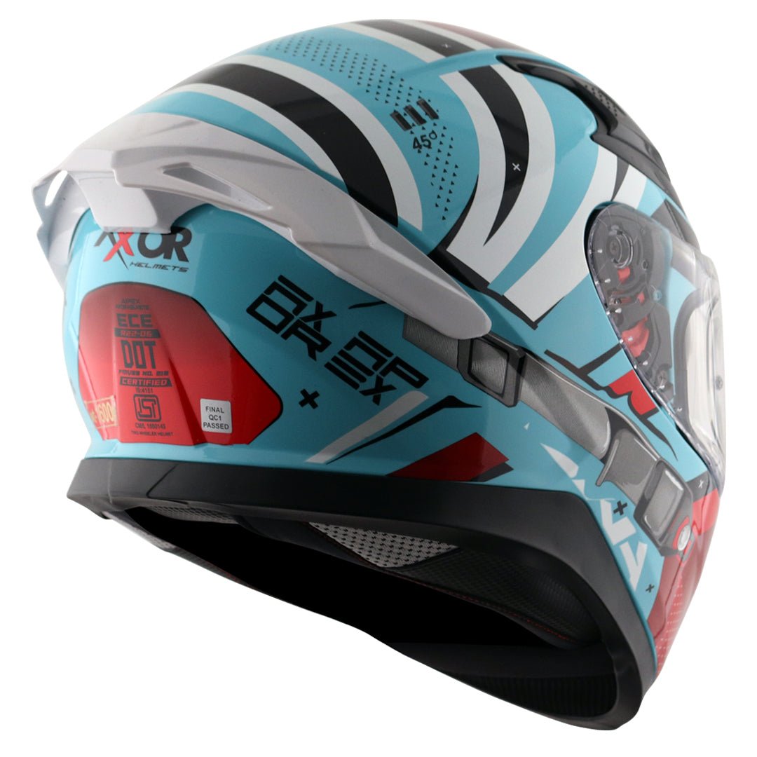 Apex Hex-2 Helmet (Hex Blue Red) - Image 6