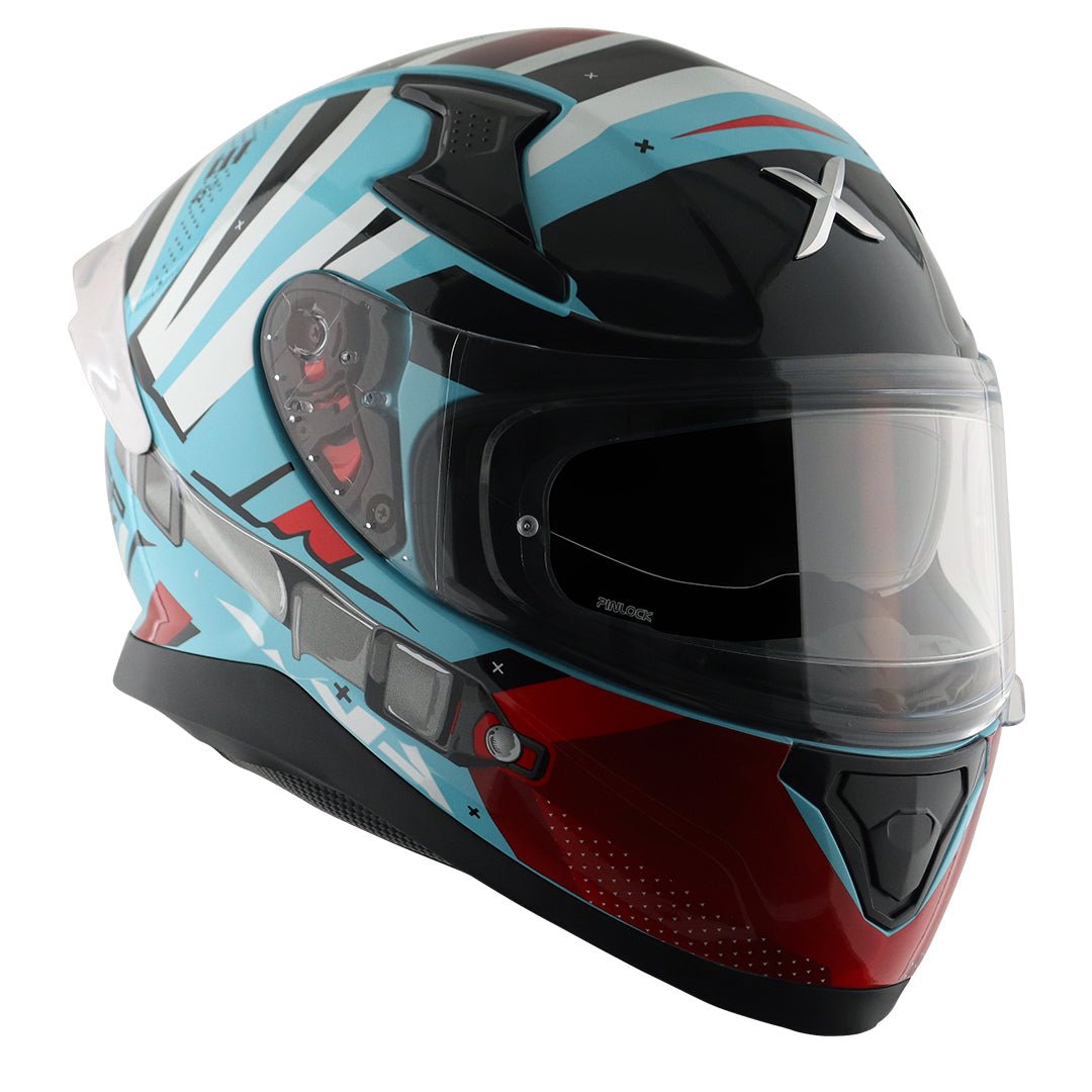 Apex Hex-2 Helmet (Hex Blue Red) - Image 4