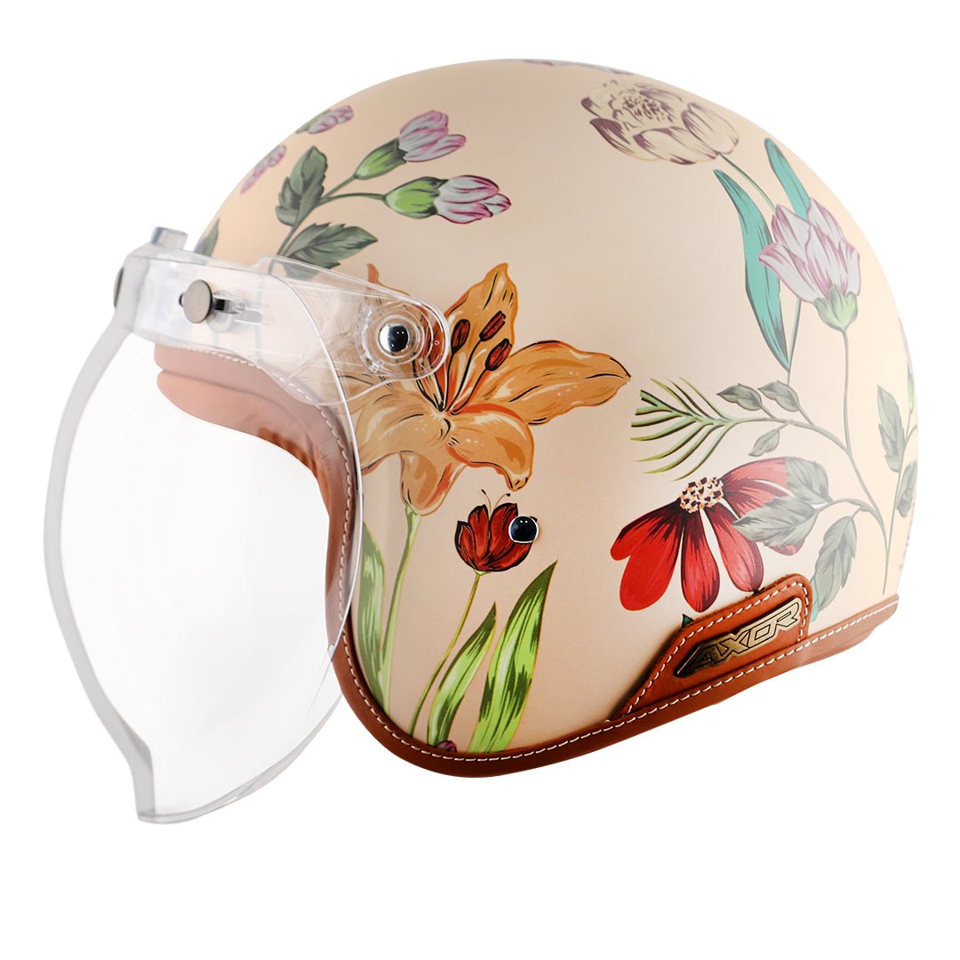 Axor Retro Jet Ibiza Women'S Helmet (Beige) - Image 6