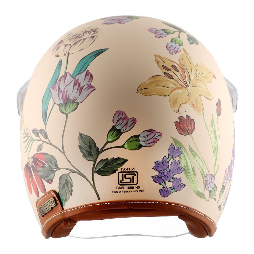 Axor Retro Jet Ibiza Women'S Helmet (Beige) - Image 5