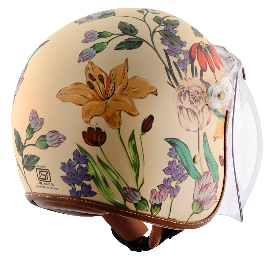 Axor Retro Jet Ibiza Women'S Helmet (Beige) - Image 4