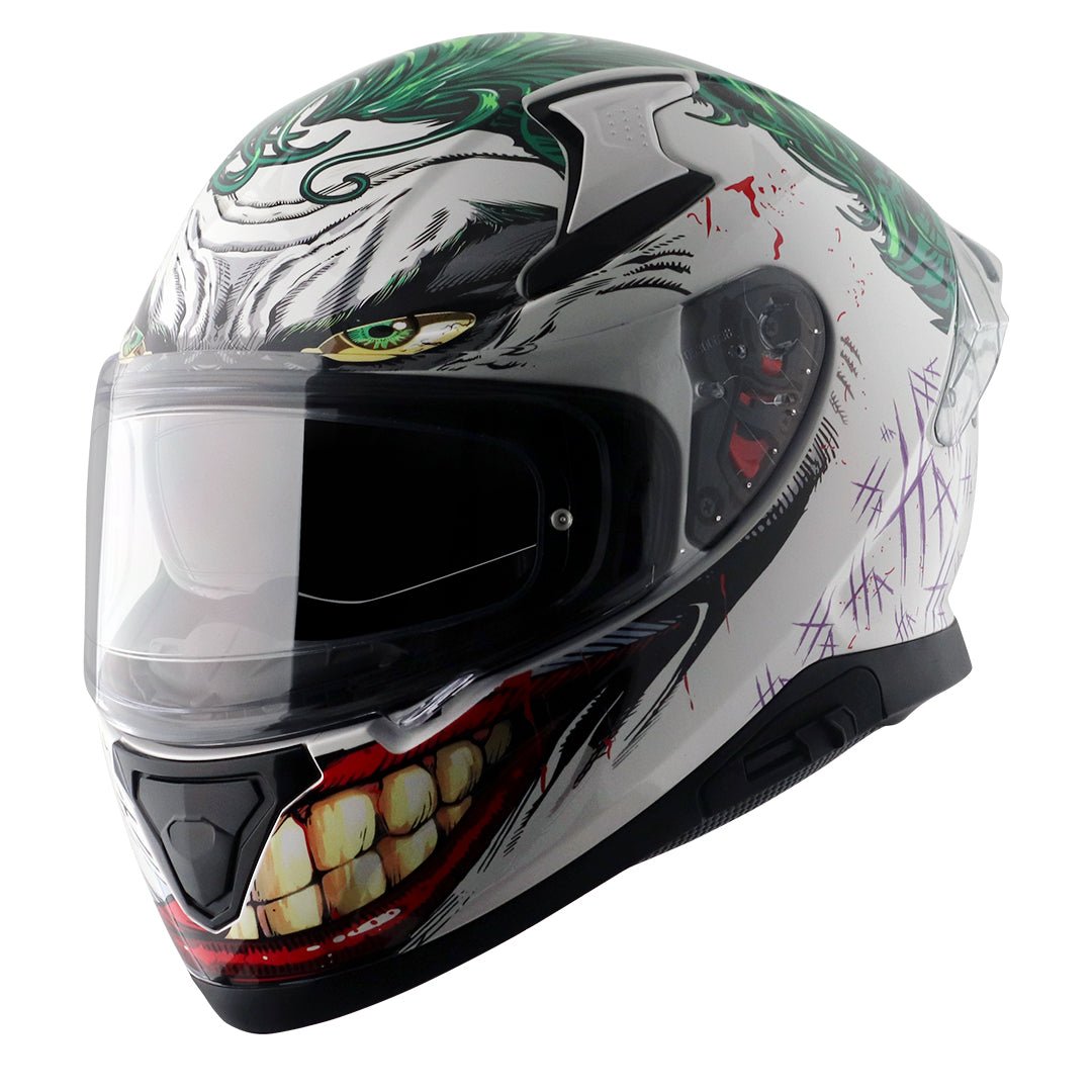 Apex Dc Joker Helmet (White Green) - Image 2