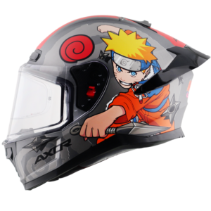 Saber Naruto Helmet (Dull Black Orange)