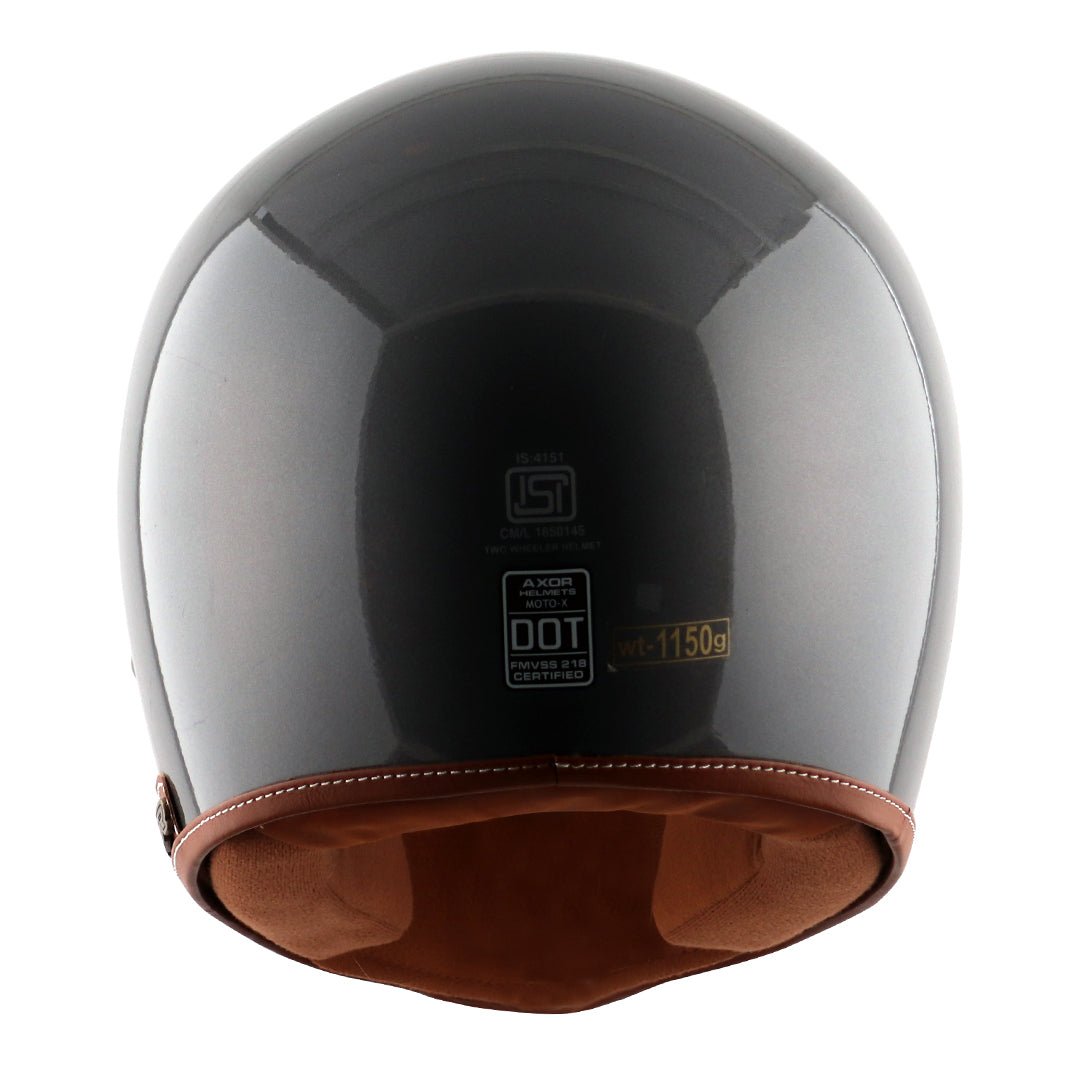 Axor Retro Moto-X Helmet (Athena Grey) - Image 5