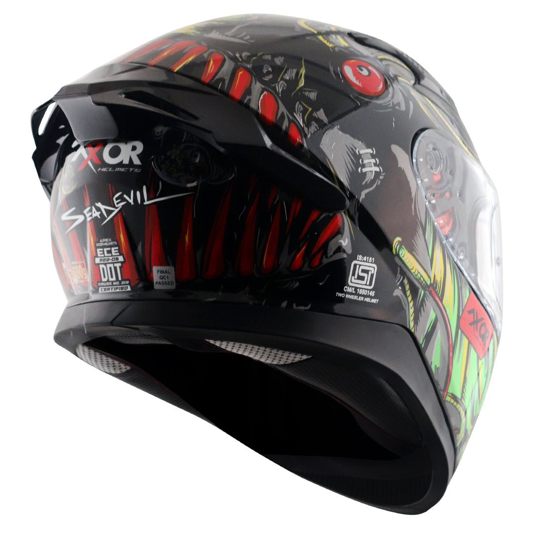 Apex Seadevil Helmet (Black Red) - Image 6