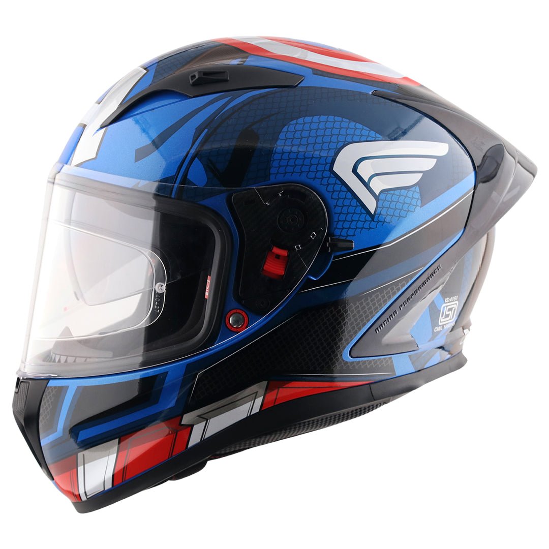 Street Marvel Captain America Helmet (Blue Red White)