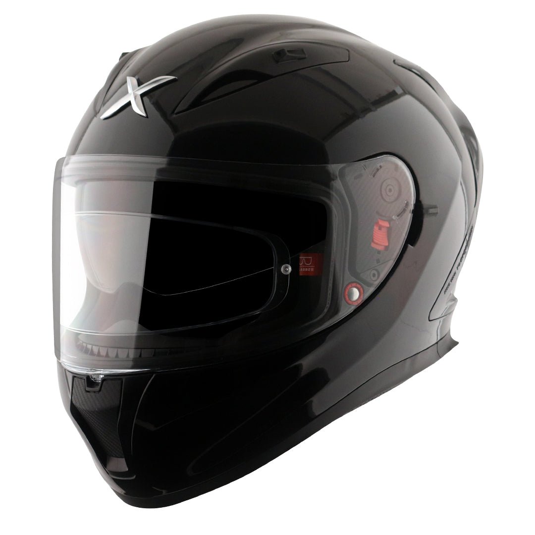 Street Solid Black Helmet (Black) - Image 2