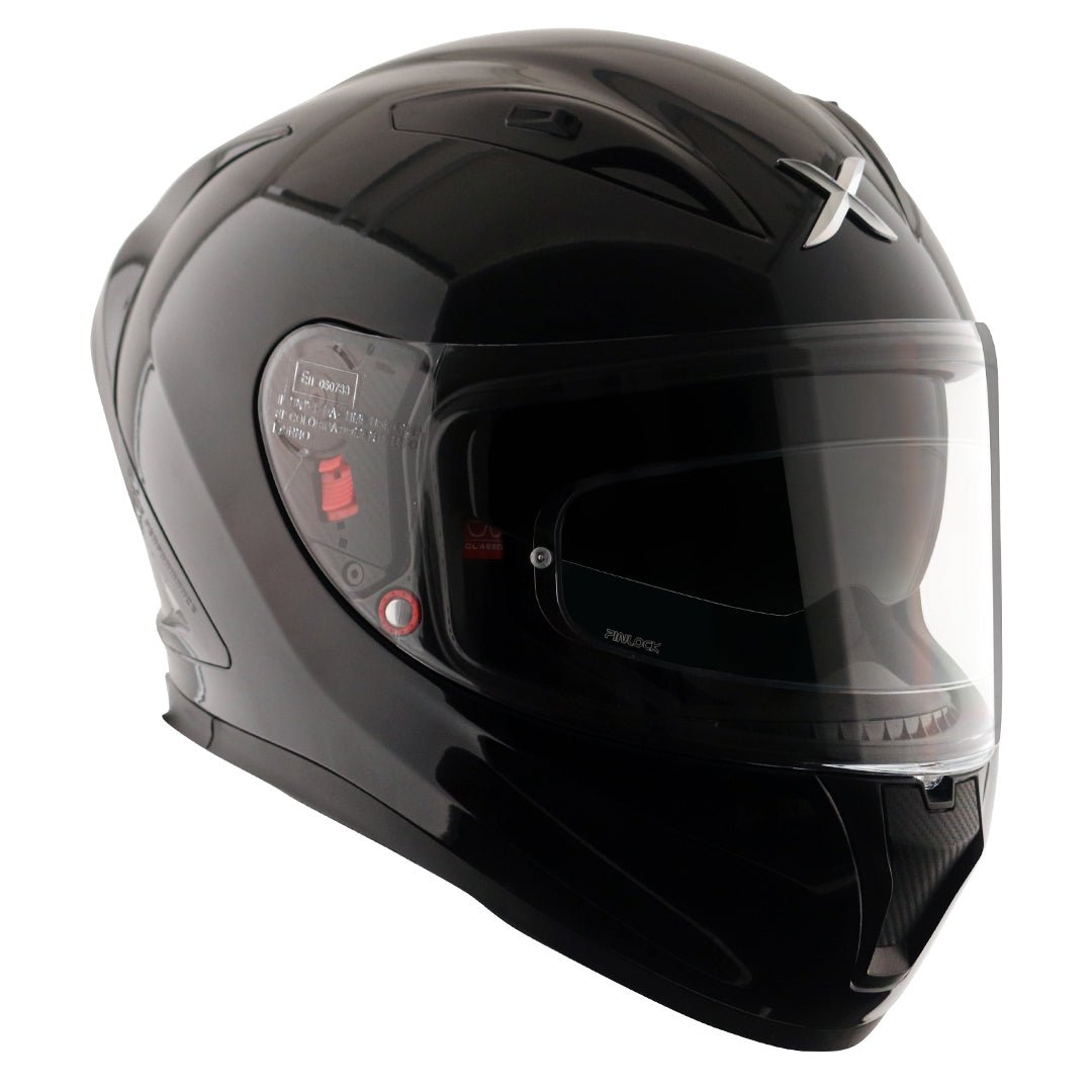 Street Solid Black Helmet (Black) - Image 4