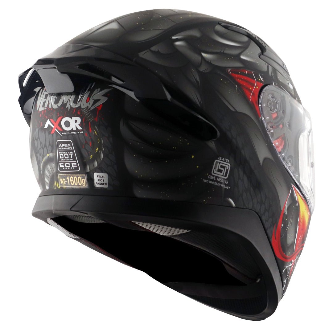 Apex Venomous Helmet (Dull Black Grey) - Image 6