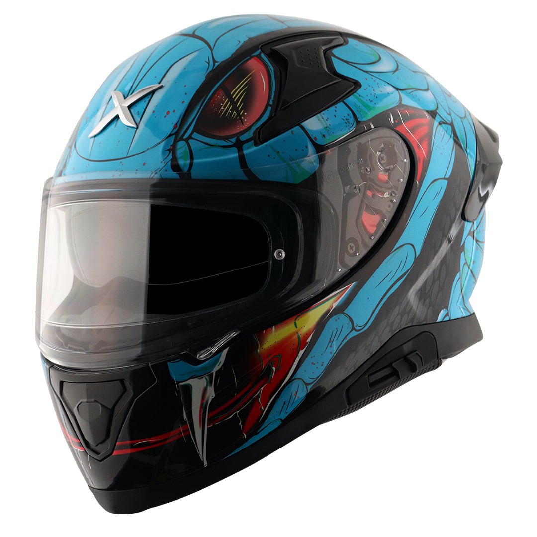 Apex Venomous Helmet (Black Neon Blue) - Image 2