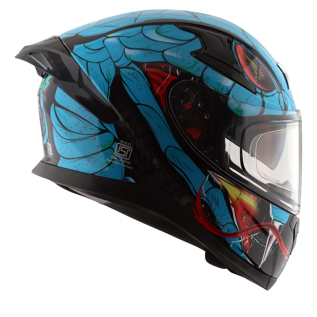 Apex Venomous Helmet (Black Neon Blue) - Image 5